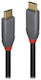 Lindy Anthra Line USB 2.0 Cable USB-C male - USB-C 100W PD Μαύρο 1.5m 36902