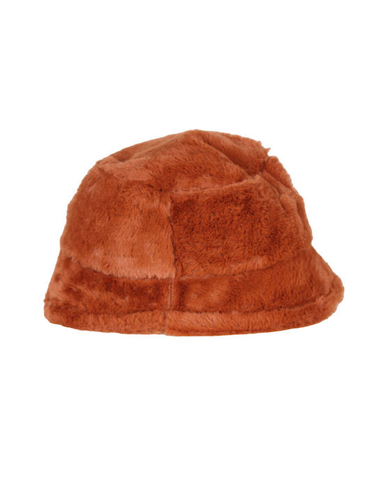 Femei Fabric Pălărie Bucket Tabac Brown