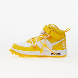 Nike X Off-White Air Force 1 Mid Boots White / Varsity Maize