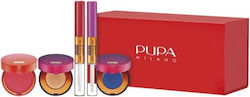 Pupa Makeup Set for the Lips Pink for the cheeks