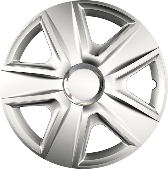 AMiO Σετ Τάσια Αυτοκινήτου Esprit Rc 4τμχ 14" Ασημί