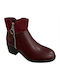 Stiefeletten Damen Burgundisch