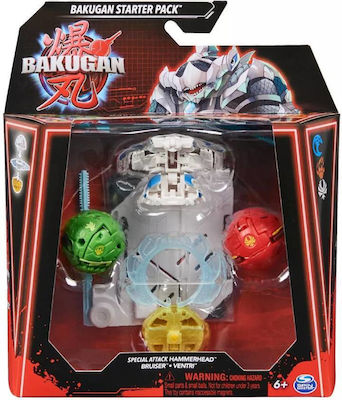 Spin Master Miniatur-Spielzeug Special Attack Starter Pack Hammerhead/Bruiser/Ventri Bakugan Hammerhai/Bruiser/Ventri für 6+ Jahre