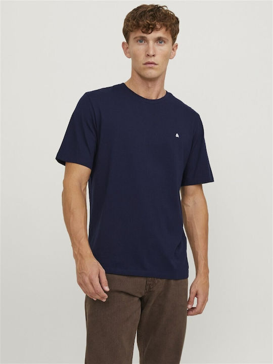 Jack & Jones T-shirt Bărbătesc cu Mânecă Scurtă Albastru