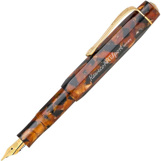 Kaweco Sport Stilou Foarte larg Maro cu Roșu Cerneală