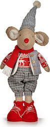 Krist+ Christmas Plastic Figure Little mouse Gray