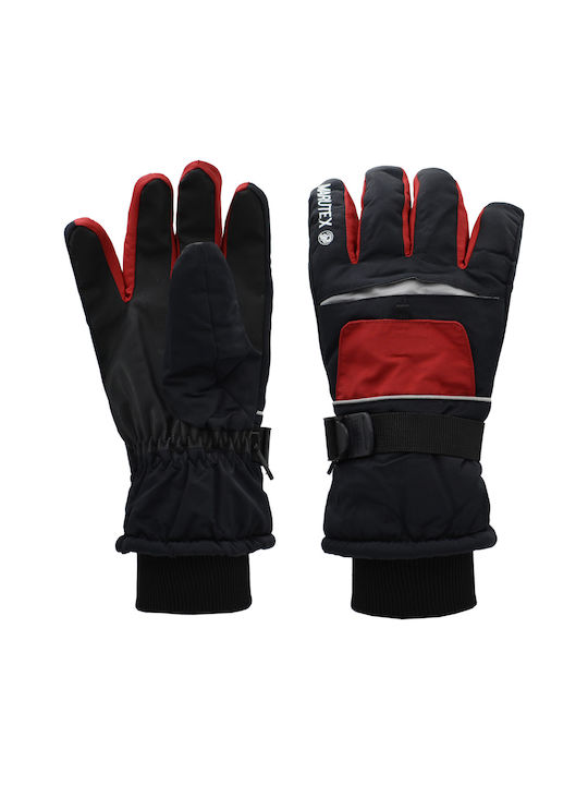 Brims and Trims Ανδρικά Γάντια Σκι & Snowboard Κόκκινα