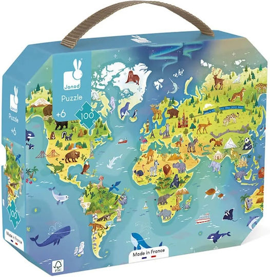 Kids Puzzle for 6+ years old+ Years 100pcs Janod