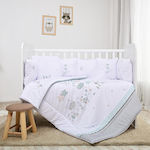 Lorelli Baby Crib Bedding Set 5pcs White