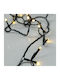 20 Lights LED 1.9m. Warm White Battery in String 1pcs