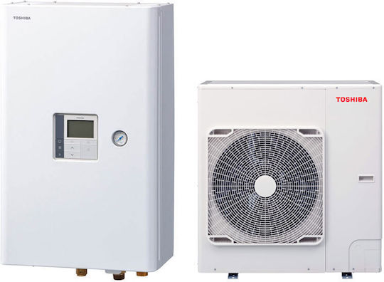 Toshiba Estia Топлопомпа 11кВт Едната фаза 65°C Сплит