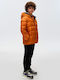 Kids' Casual Jacket Short with Hood Orange