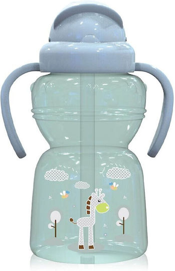 Lorelli Baby Cup with Handles and Straw Sport made of Plastic Gray 325ml for 6m+m+