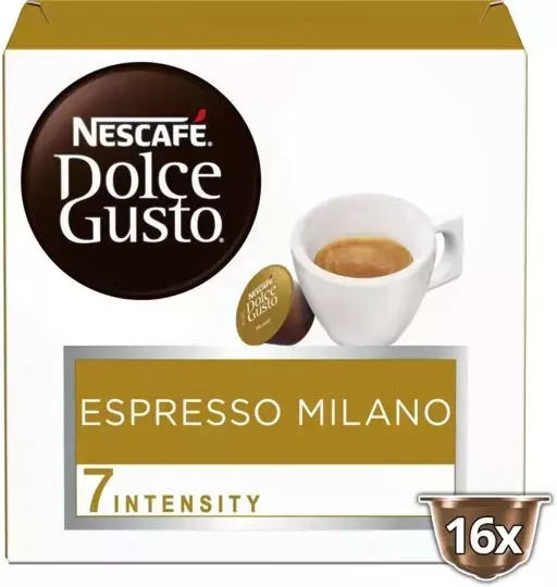 Nescafe Espresso Capsules Dolce Gusto Espresso Milano Compatible with Dolce Gusto Machine 16caps