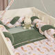 Baby Oliver Crib Bumper Braided Inside Green 20...