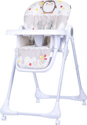 Chipolino Baby Highchair with Plastic Frame & Fabric Seat Multicolour