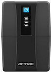 Armac HL850F/LEDV2 UPS Line-Interactive 850VA with 2 Schuko Power Plugs