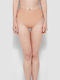 High-waisted Women's Slip Seamless with Lace Beige