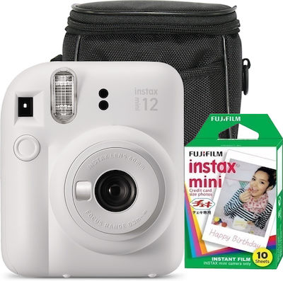 Fujifilm Instax Mini 12 Instant Camera - Clay White