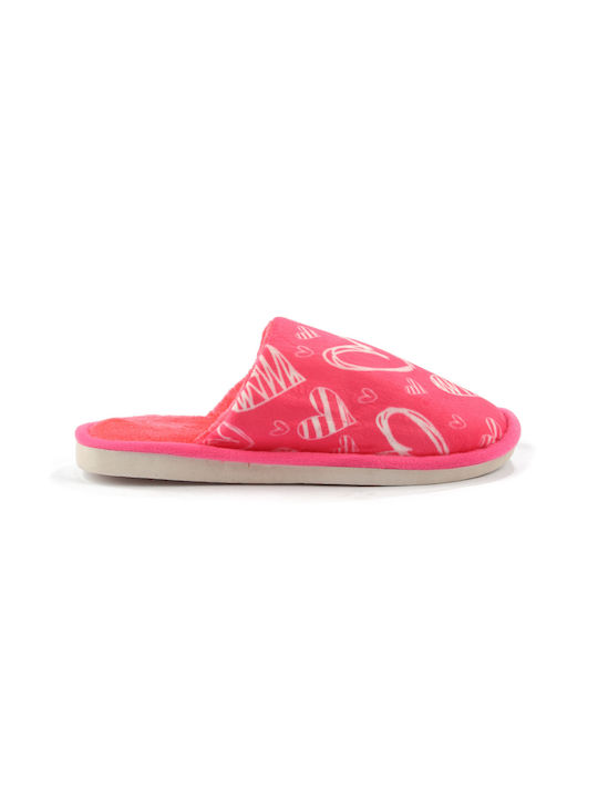 Fshoes Winter Women's Slippers in Fuchsia color
