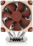 Noctua NH-D9 TR5-SP6 4U Ψύκτρα Επεξεργαστή Διπλού Ανεμιστήρα για Socket SP6/TR5 Καφέ