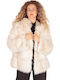 Women's Short Fur Beige