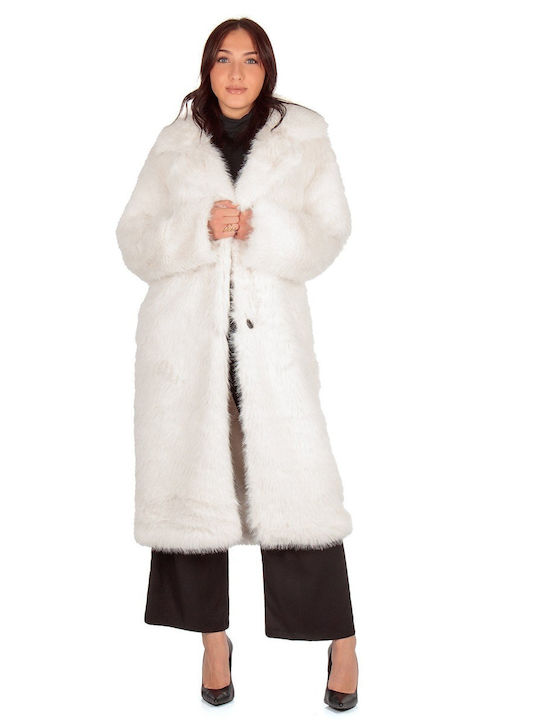Silia D Women's Long Fur White