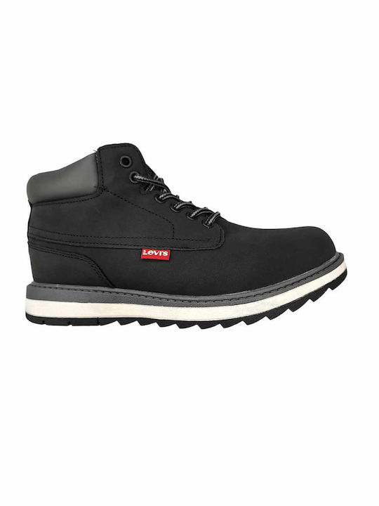 Levi's Kids Leather Anatomic Boots Black