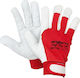 Galaxy Plus Gloves for Work Red Leather 1pcs