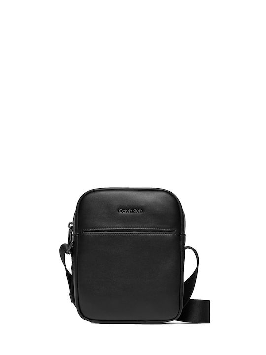 Calvin Klein Shoulder / Crossbody Bag with Zipper Black 16x6cm