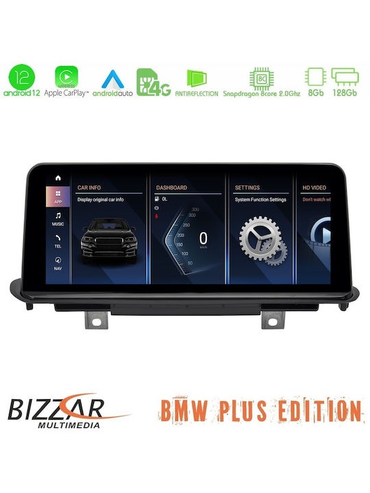 Bizzar Sistem Audio Auto pentru BMW X5 2014-2017 (Bluetooth/USB/AUX/WiFi/GPS/Apple-Carplay/Android-Auto) cu Ecran Tactil 10.25"