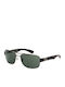 Ray Ban Ανδρικά Γυαλιά Ηλίου με Ασημί Μεταλλικό Σκελετό και Πράσινο Φακό RB3522 004/71