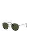 Ray Ban Sunglasses with Gray Metal Frame and Green Lens RB3447 029