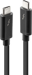 Lindy Thunderbolt 3 Cable Μαύρο 2m (41557) Lindy Thunderbolt 3 Cable Μαύρο 2m (41557)