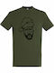 kirikoko Bad Bunny Is Santa Christmas T-shirt Khaki Cotton