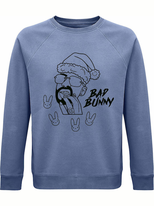 kirikoko Bad Bunny Bad Santa Christmas Sweatshi...