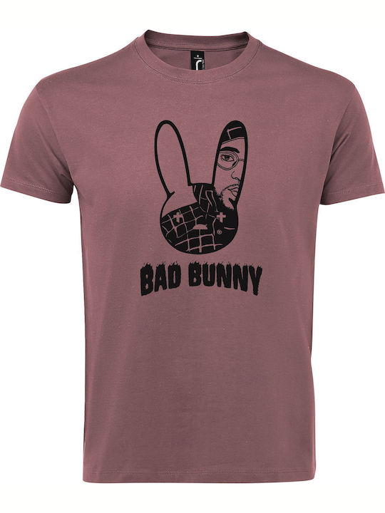 kirikoko Bad Bunny Destroyed Bunny T-shirt Pink...
