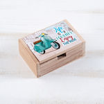 Christening Favor with Box made of Wood