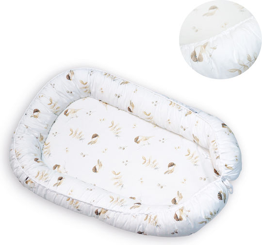 Matex Pernă pentru bebeluși în formă de cuib natural white 80x55buc