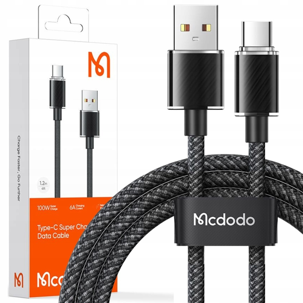 Cable USB-A to USB-C Mcdodo CA-3650, 1.2m (black)