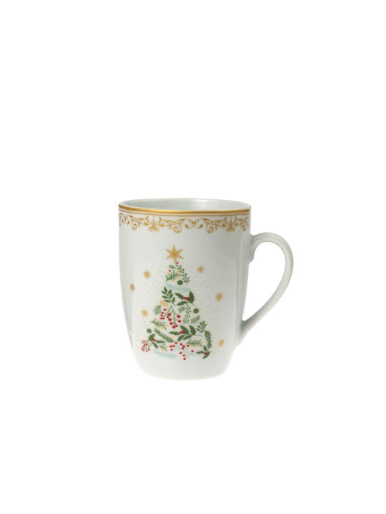 Zen Collection Christmas Mug Porcelain Gold