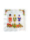 Weihnachtliche Teller Glas Transparent L25xB25cm.