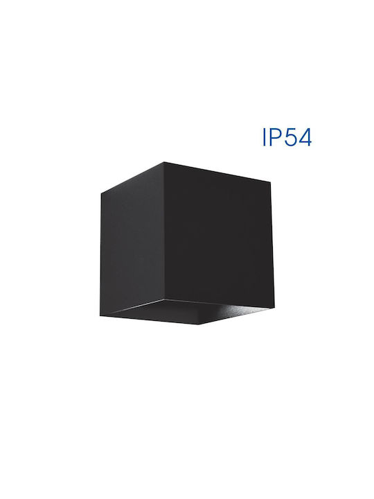 Vivalux Stark Επιτοίχιο Εξωτερικό Φωτιστικό LED IP54 6W με Φυσικό Λευκό Φως Διπλής Δέσμης 10x10x10εκ.