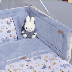 Baby Oliver Crib Bumpers Classic Inside Blue 34x210cm