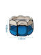 Nobleza Park für Hunde Achteck aus Stoff in Blau Farbe 92 x 92 x 58cm