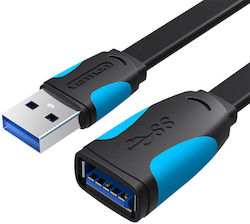 Vention USB 3.0 Cablu USB-A male - USB-A female Black 2m VAS-A13-B200