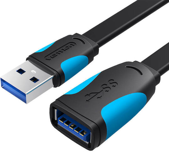 Vention USB 3.0 Cablu USB-A - USB-A female Negru 1.5m VAS-A13-B150