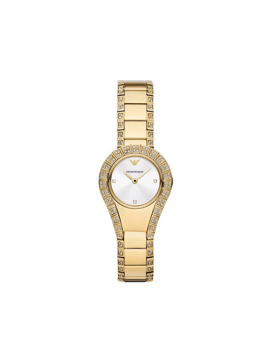 Emporio Armani Watch Battery with Gold Metal Bracelet