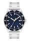 Calvin Klein Aqueous Ανδρικό Ρολόι 44mm Μπαταρίας με Ασημί Μεταλλικό Μπρασελέ