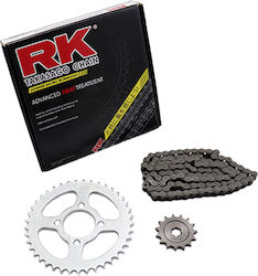 RK Комплект верига и зъбни колела за Modenas Крис 125 Kriss 125 EFI
